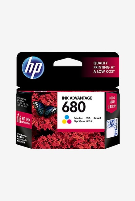 HP 680 F6V26AA Ink Cartridge New MRP Tri color