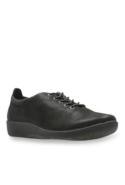 Clarks Sillian Tino Black Oxford Shoes 