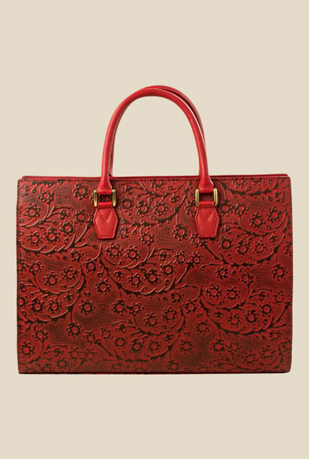 Buy Hidesign Kester Red Leather Handbag For Women At Best Price Tata CLiQ