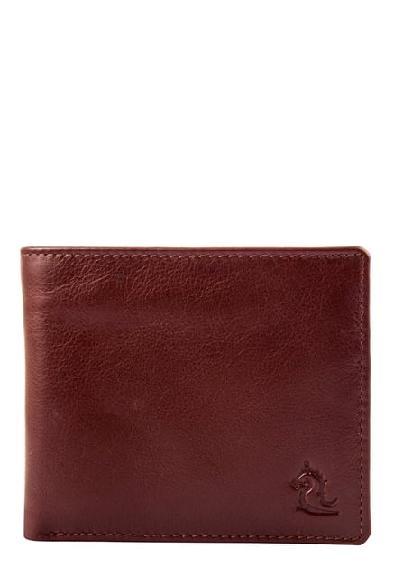 The Leather Wallet - Nappa Leather - Red / Gold / Camel – Lo & Sons