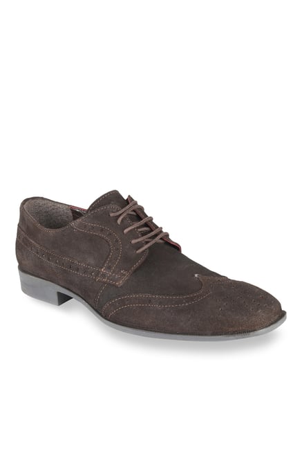 Salt 'n' Pepper Parker Dark Brown Brogue Shoes