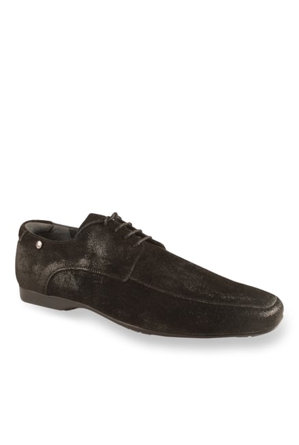 Salt 'n' Pepper Virtual Black Derby Shoes