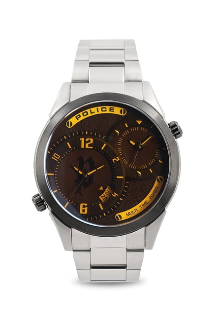 Police multi time hot sale zone watch