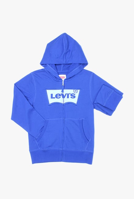 Buy Levi's Blue Graphic Hoodie for Boys Clothing Online Tata CLiQ