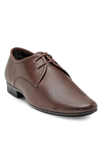 Franco Leone Men's Brown Derby Shoes