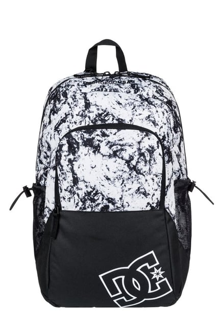 Dc Detention White Printed Polyester Laptop Backpack For
