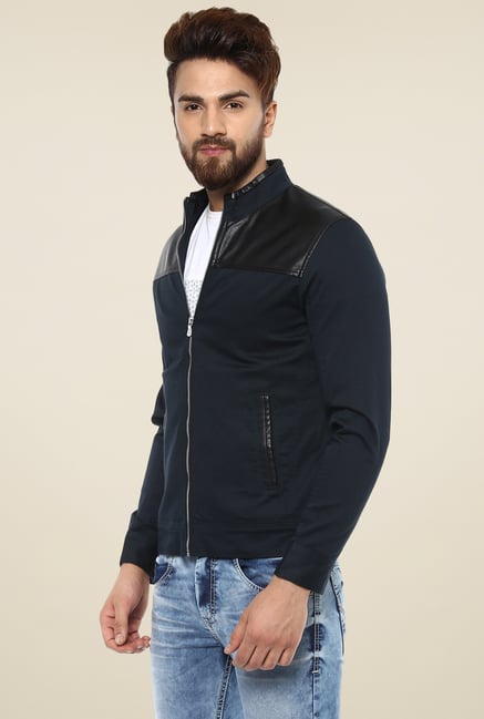Mufti Dark Blue Full Sleeves Slim Fit Jacket from Mufti at best prices ...