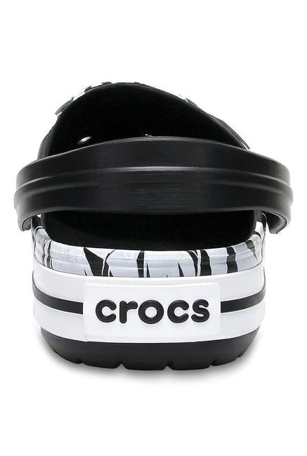 Buy Crocs Crocband Black White Back Strap Clogs for Men at Best
