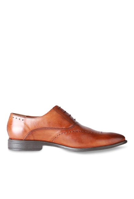 Buy Van Heusen Tan Oxford Shoes for Men 