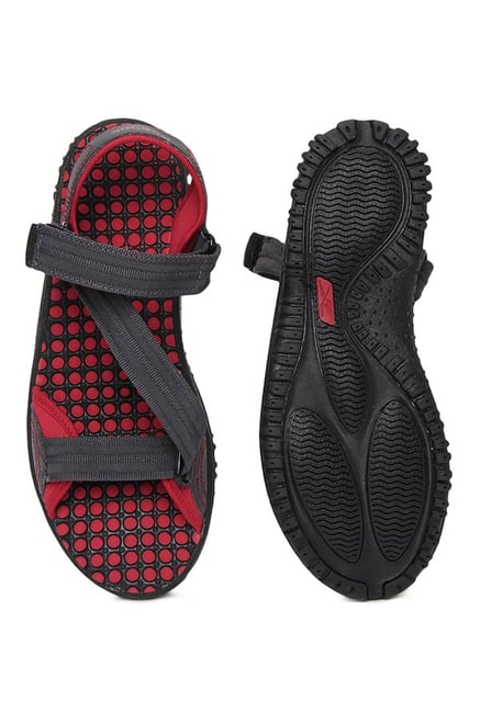 reebok gray floater sandals