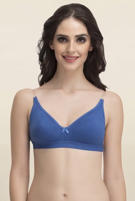 Buy Amante Blue Non Wired Padded T-Shirt Bra for Women Online @ Tata CLiQ
