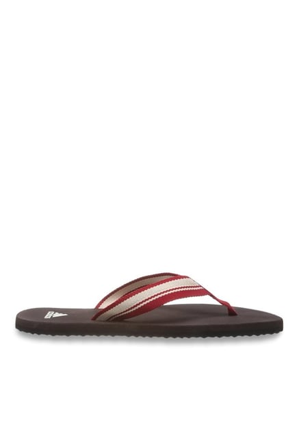 Adidas Adze Red & White Flip Flops