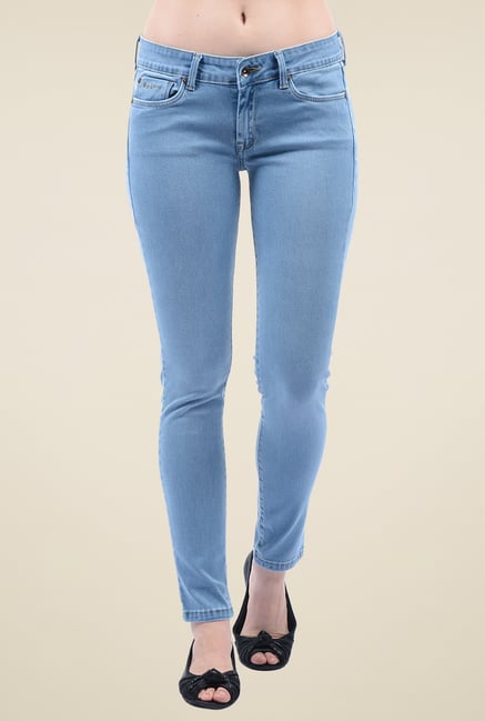 Pepe Jeans Light Blue Slim Fit Low Rise Jeans