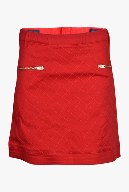 Buy Gini Jony Red Plaid Skirt for Girls Clothing Online Tata CLiQ