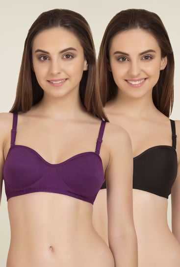 Buy Tweens Full Coverage Black Non-Padded T-Shirt Bra (32D) Online