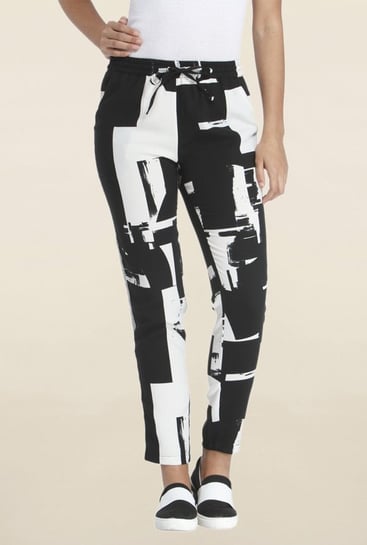 Buy Black High Rise Floral Pants For Women Online in India  VeroModa