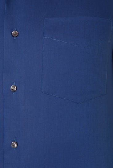 Buy Van Heusen Royal Blue Custom Fit Shirt for Men Online @ Tata CLiQ