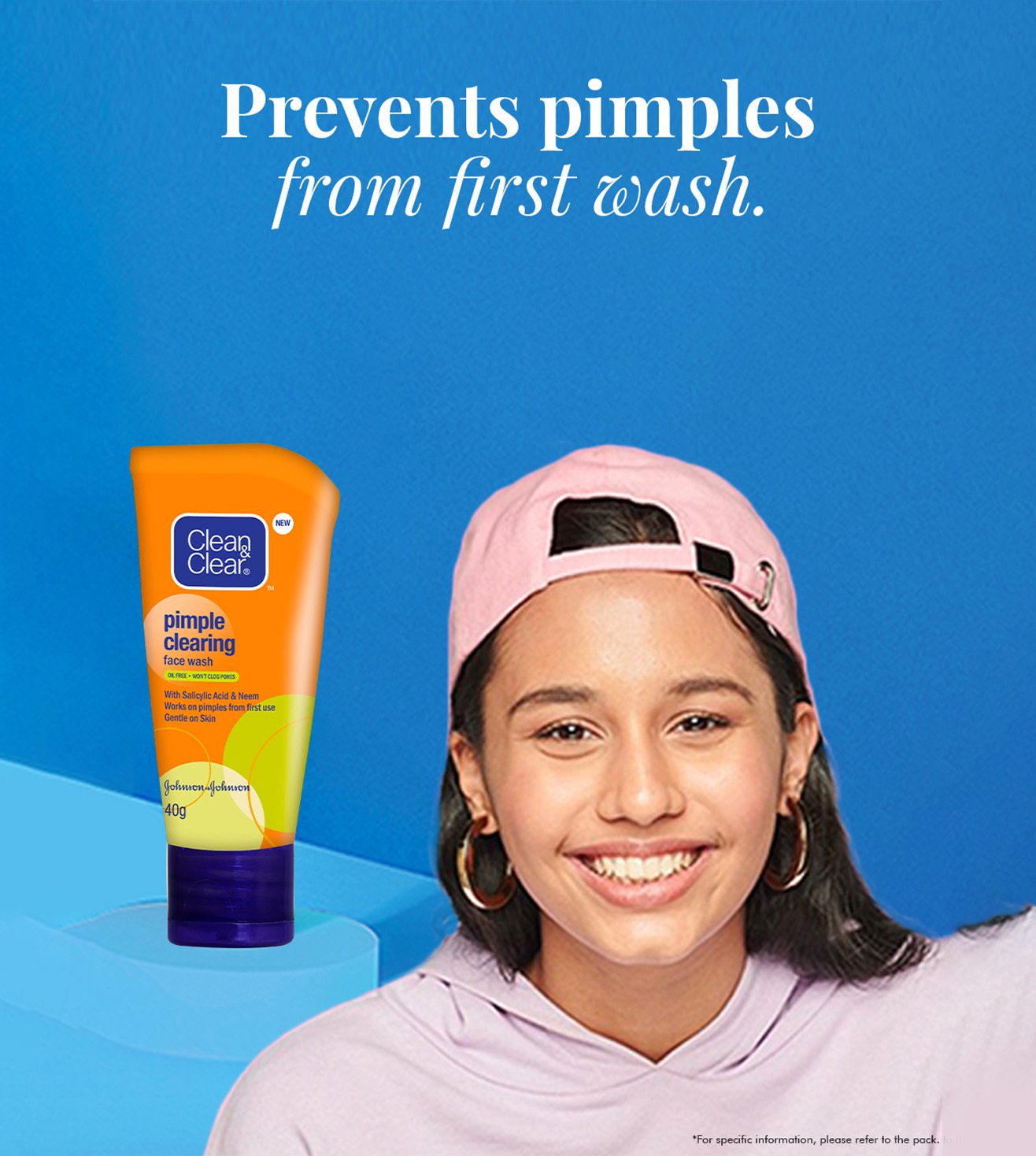 Buy Clean Clear Pimple Clearing Face Wash 40 gm Online On Tata CLiQ Palette
