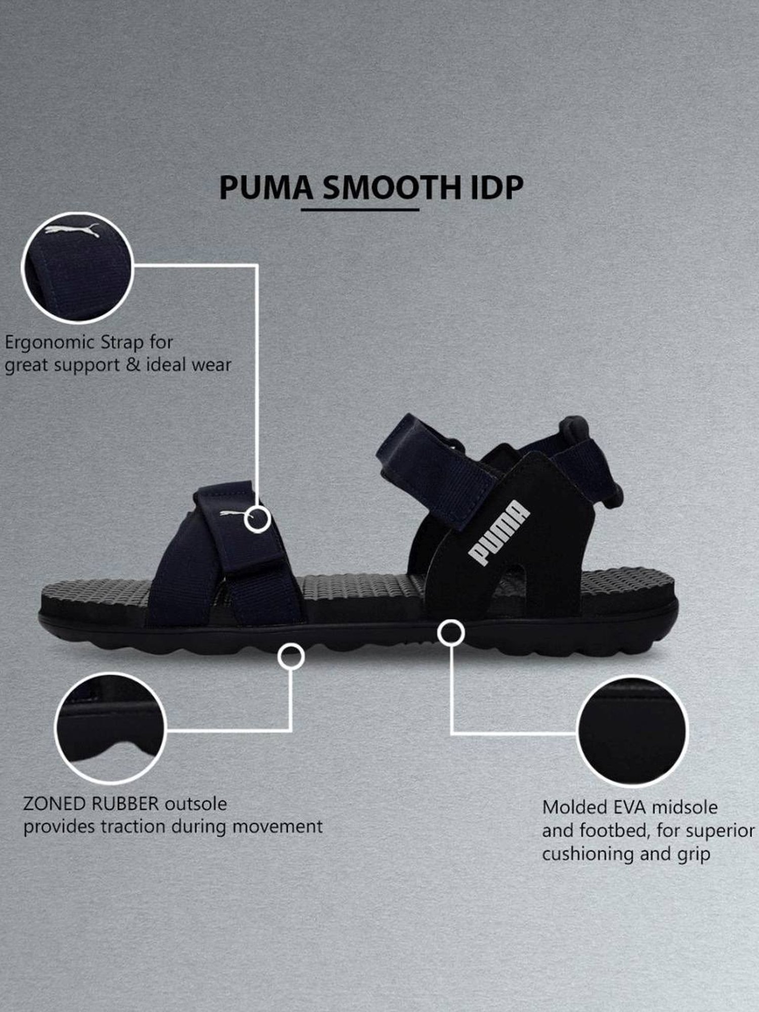 Buy Black Sandals for Men by Puma Online | Ajio.com