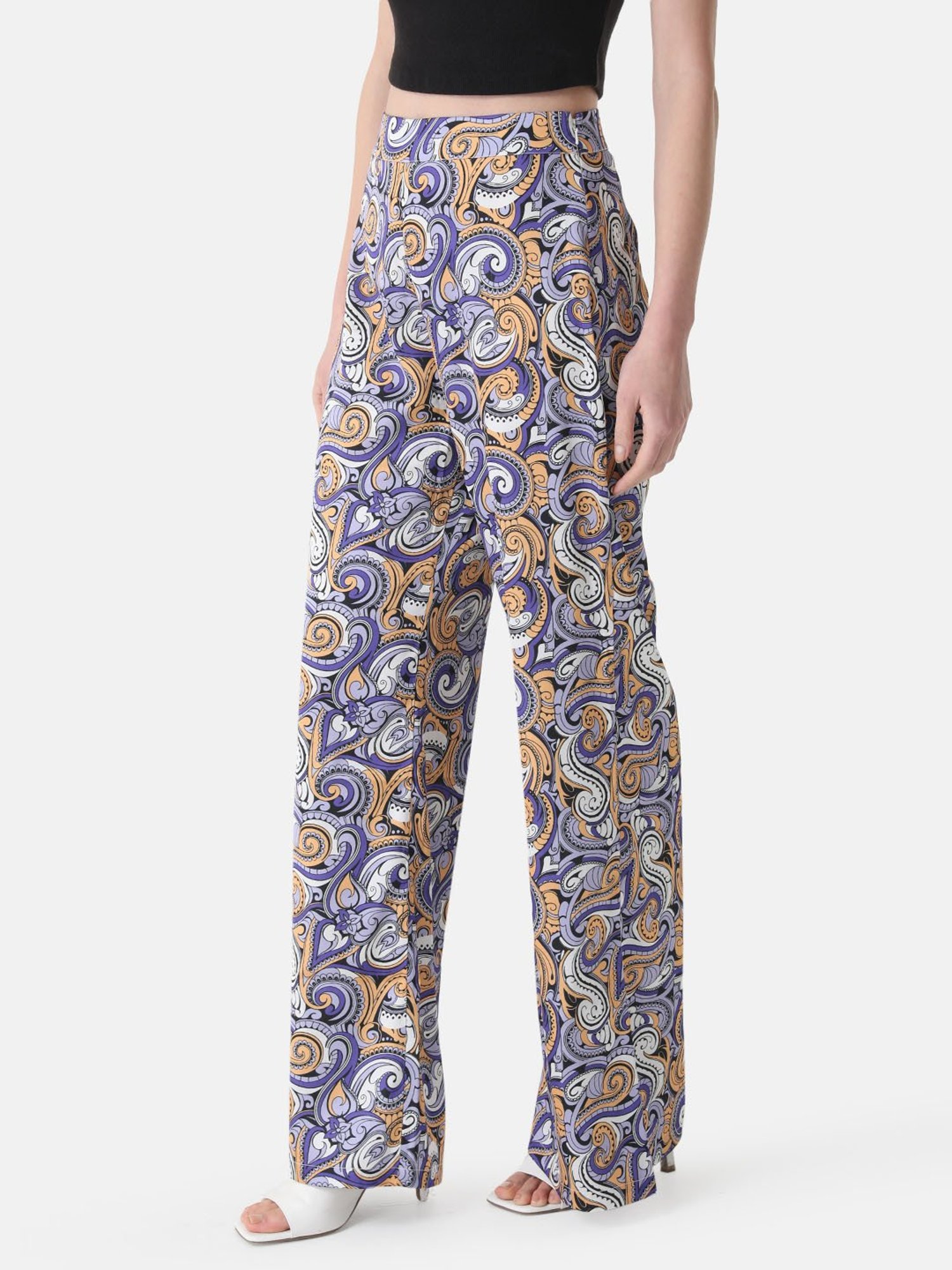 Buy Purple Trousers & Pants for Women by Kazo Online | Ajio.com