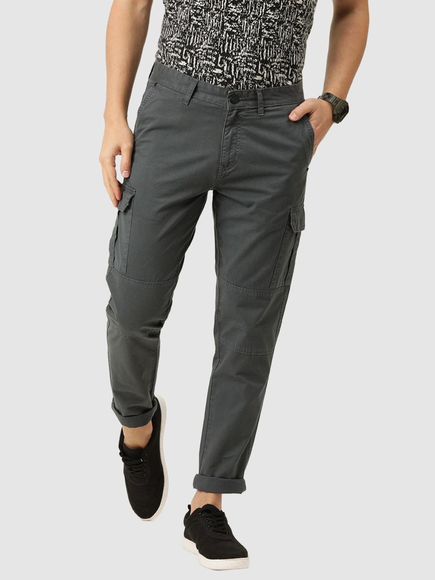 Buy Charcoal Black Trousers  Pants for Men by Buda Jeans Co Online   Ajiocom