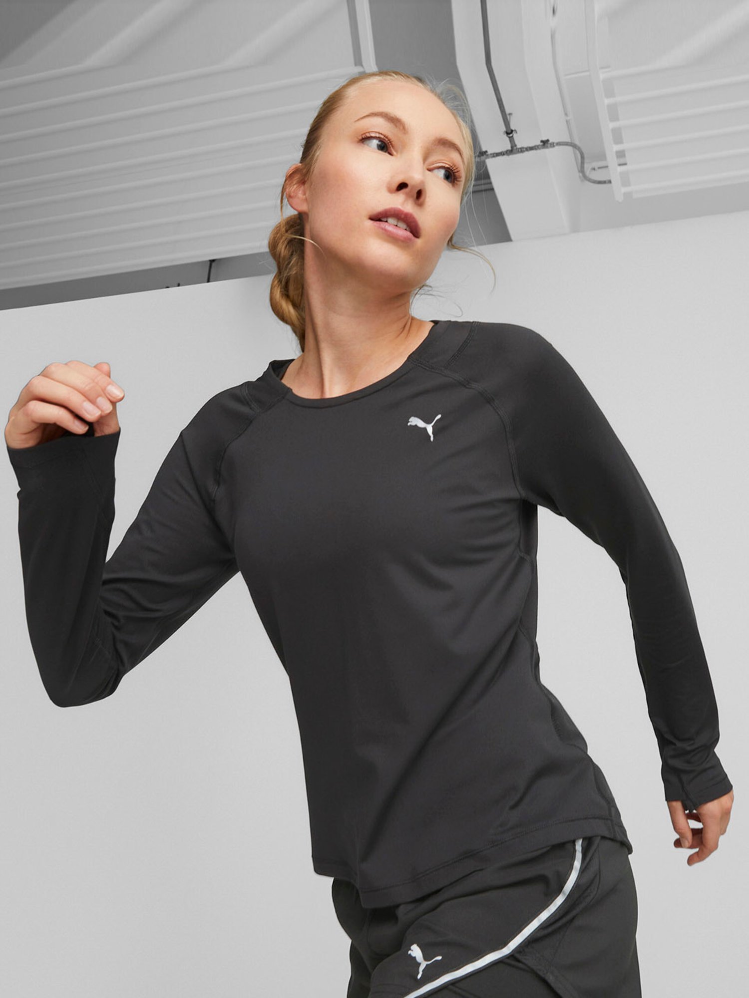 Puma long sales sleeve running top