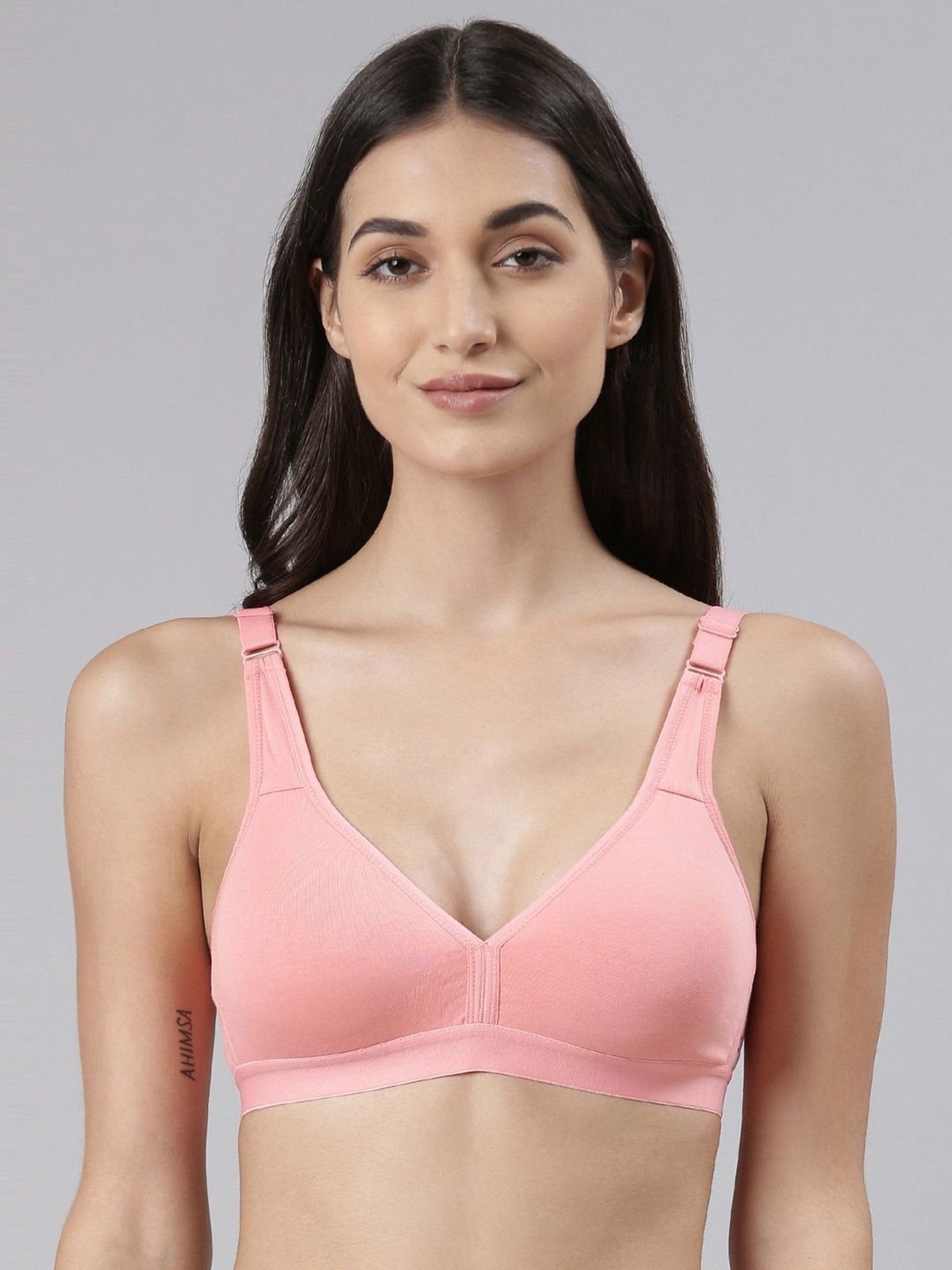 Buy Dollar Missy Pink Cotton Seamless Bra for Women Online @ Tata CLiQ