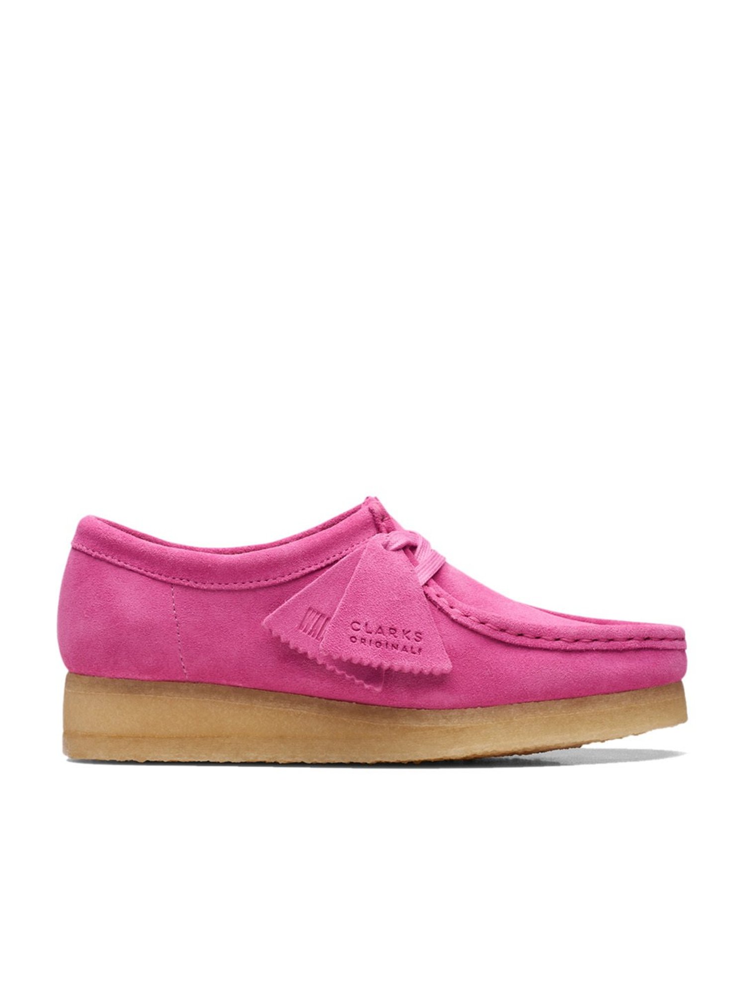 Pink hotsell clarks wallabees