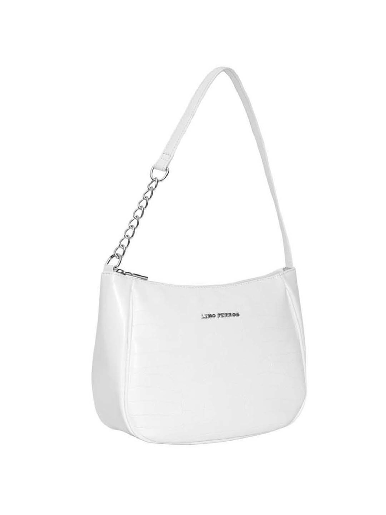 Buy Lino Perros White Textured Medium Shoulder Bag Online At Best Price @ Tata  CLiQ