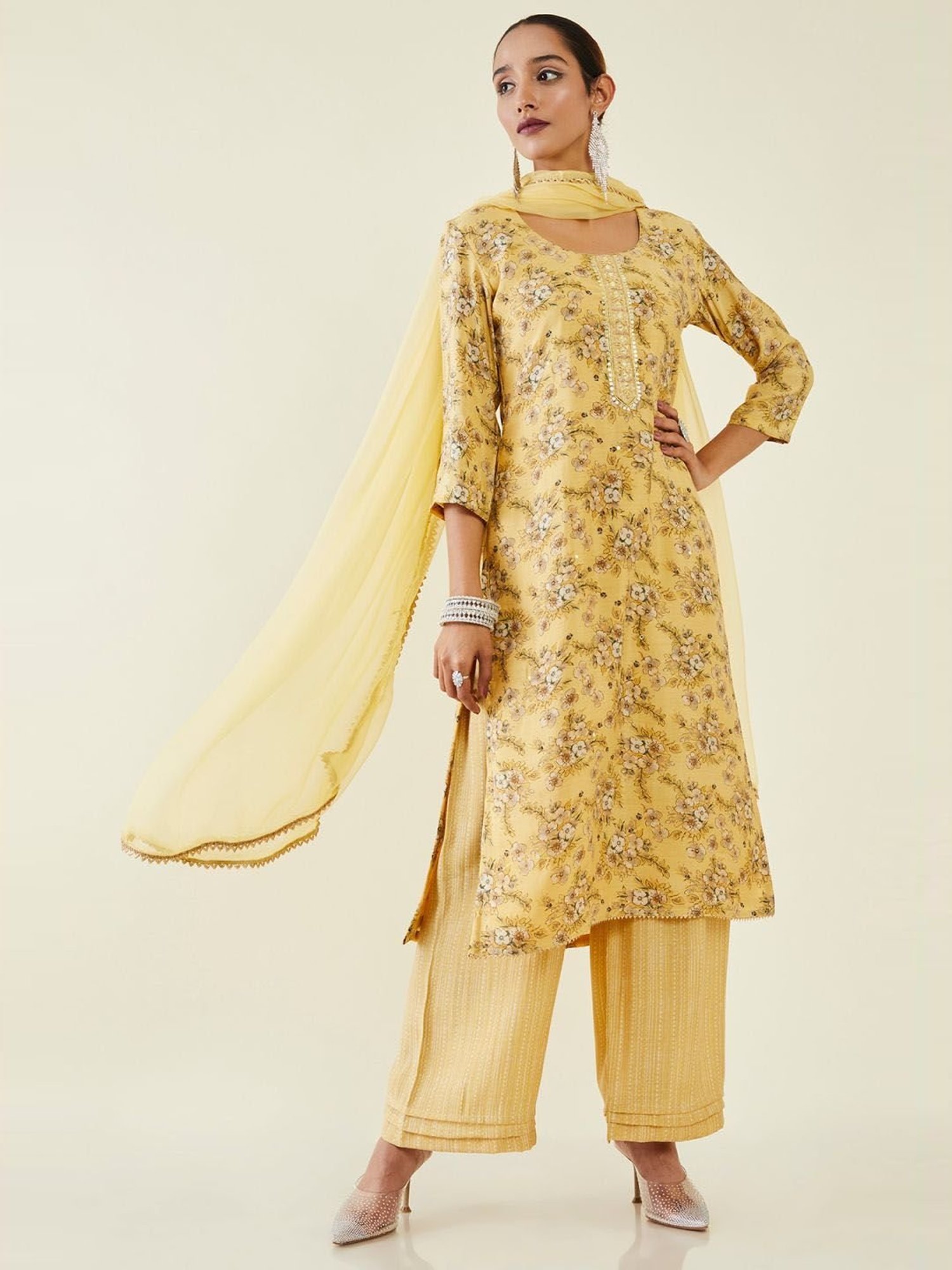 Buy online Soch Beige Salwar Suit Dress Material from Suits & Dress material  for Women by Soch for ₹1998 at 0% off | 2024 Limeroad.com