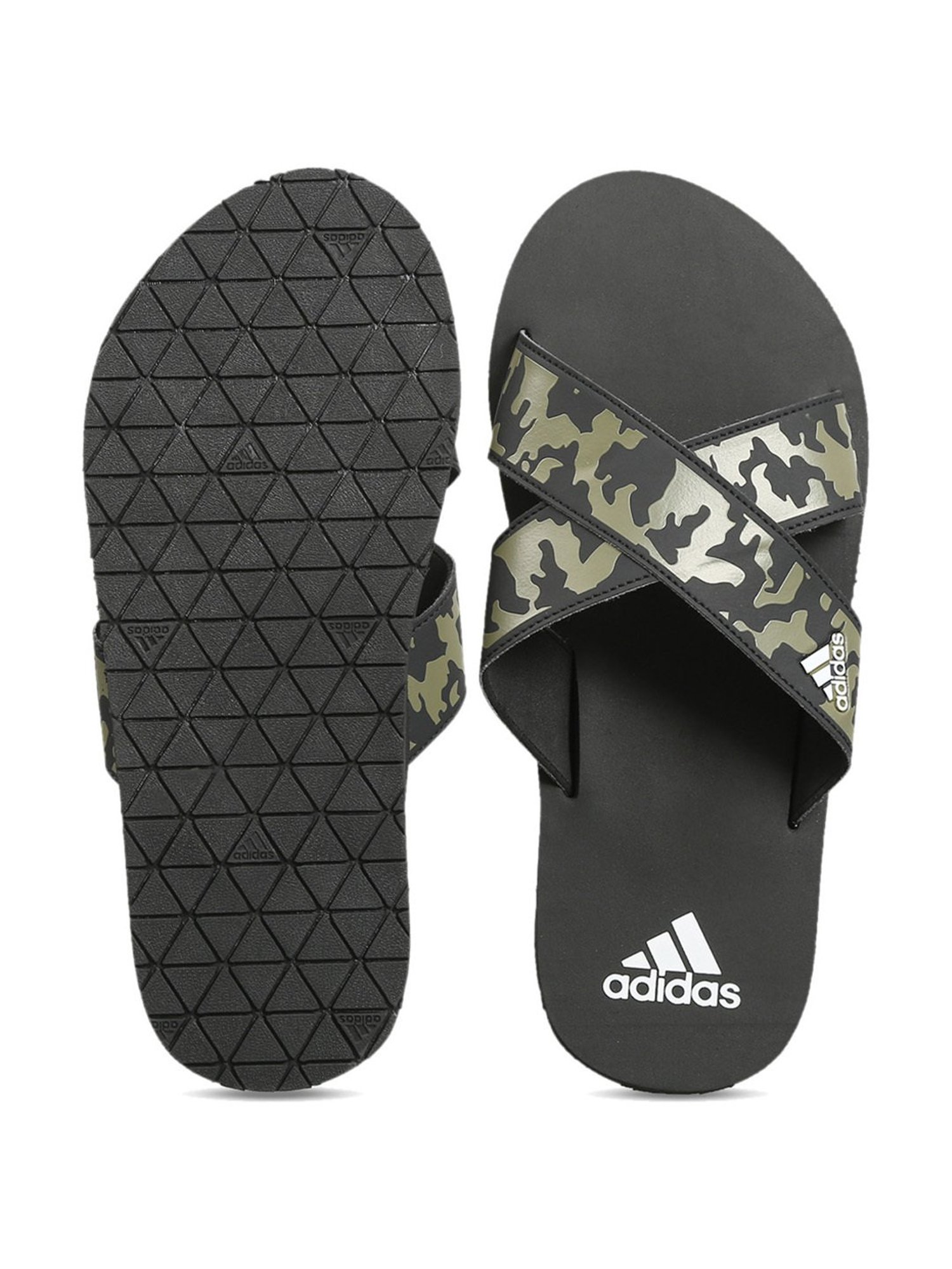 Buy Adidas Men s DISTINCTO M Black Cross Strap Sandals for Men at