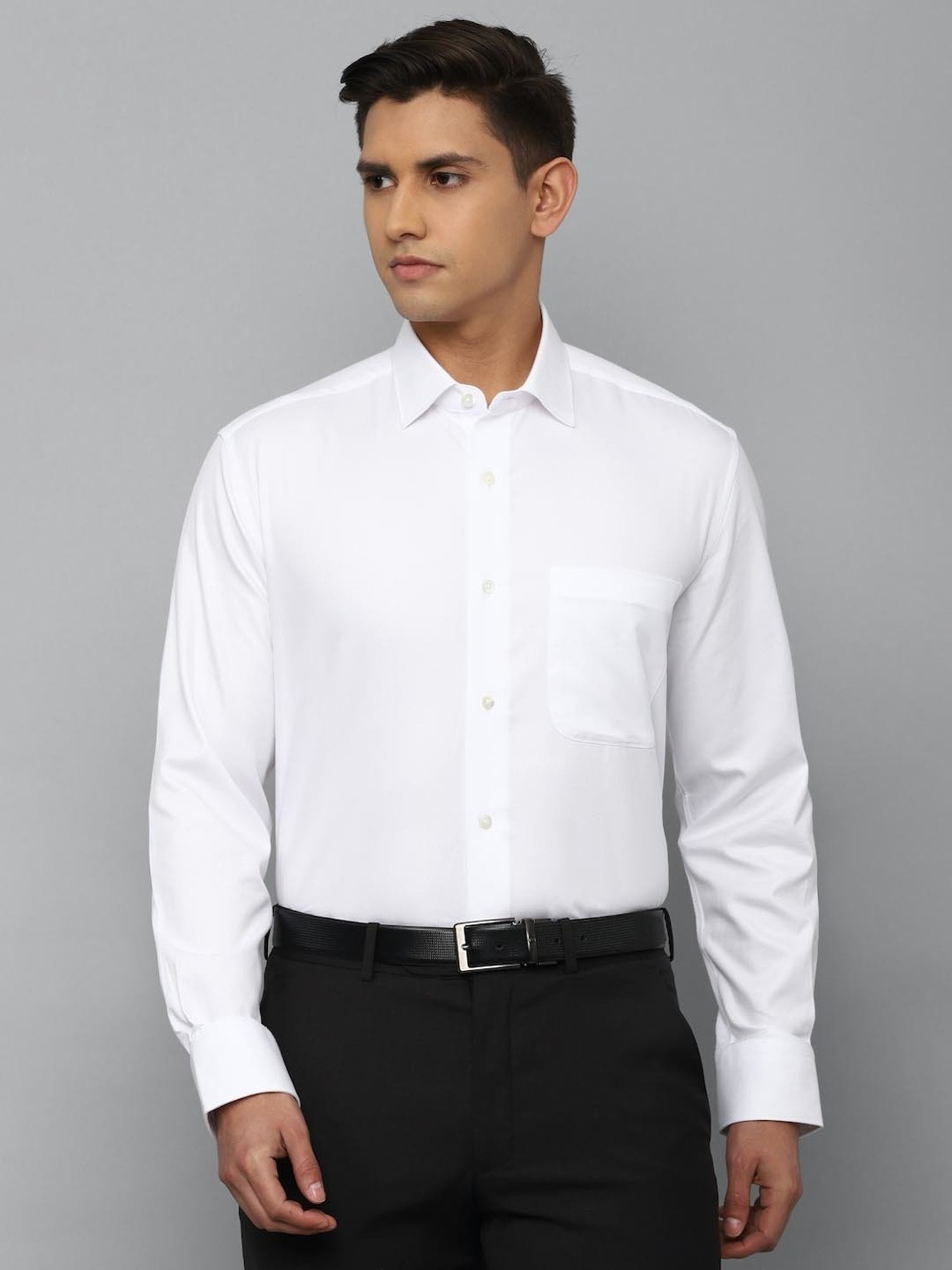 Signature Regular Multipockets Long-Sleeved Shirt - Luxury White