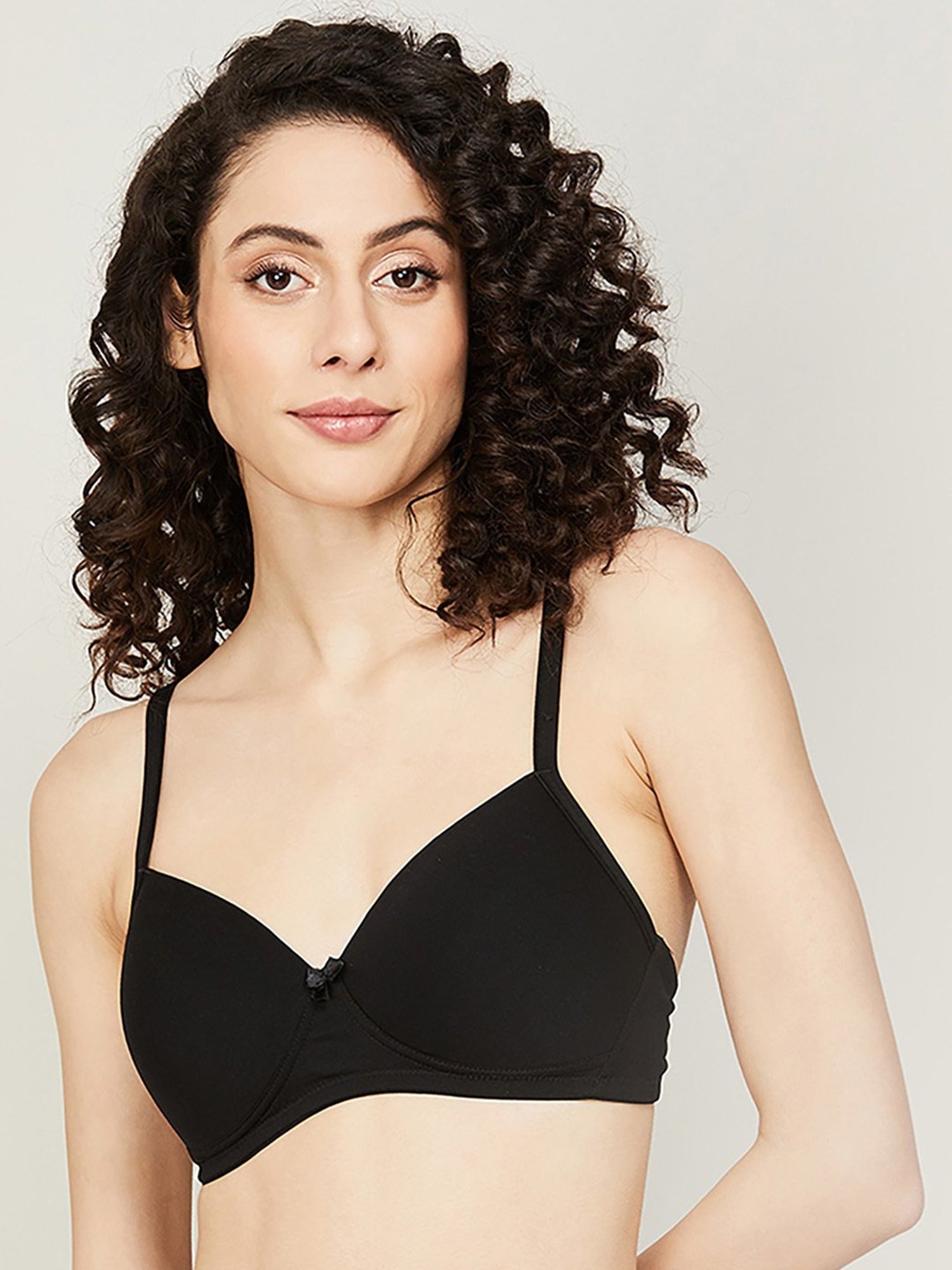 Ginger by Lifestyle Black & Blue Minimizer Bra - Pack Of 2
