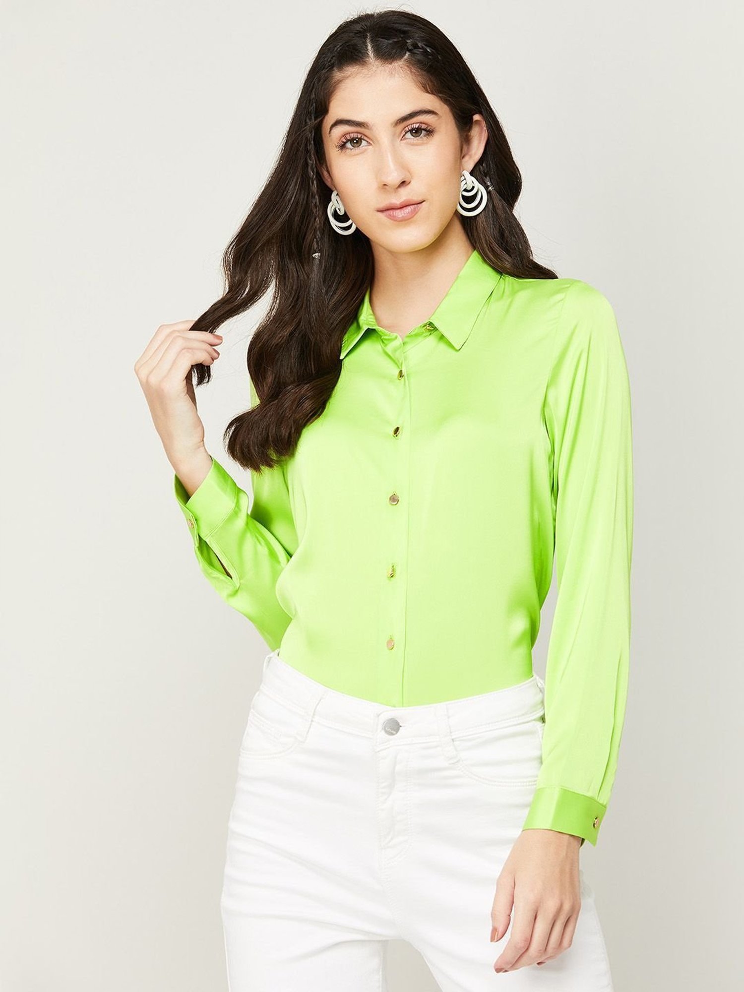 Girls lime green clearance shirt