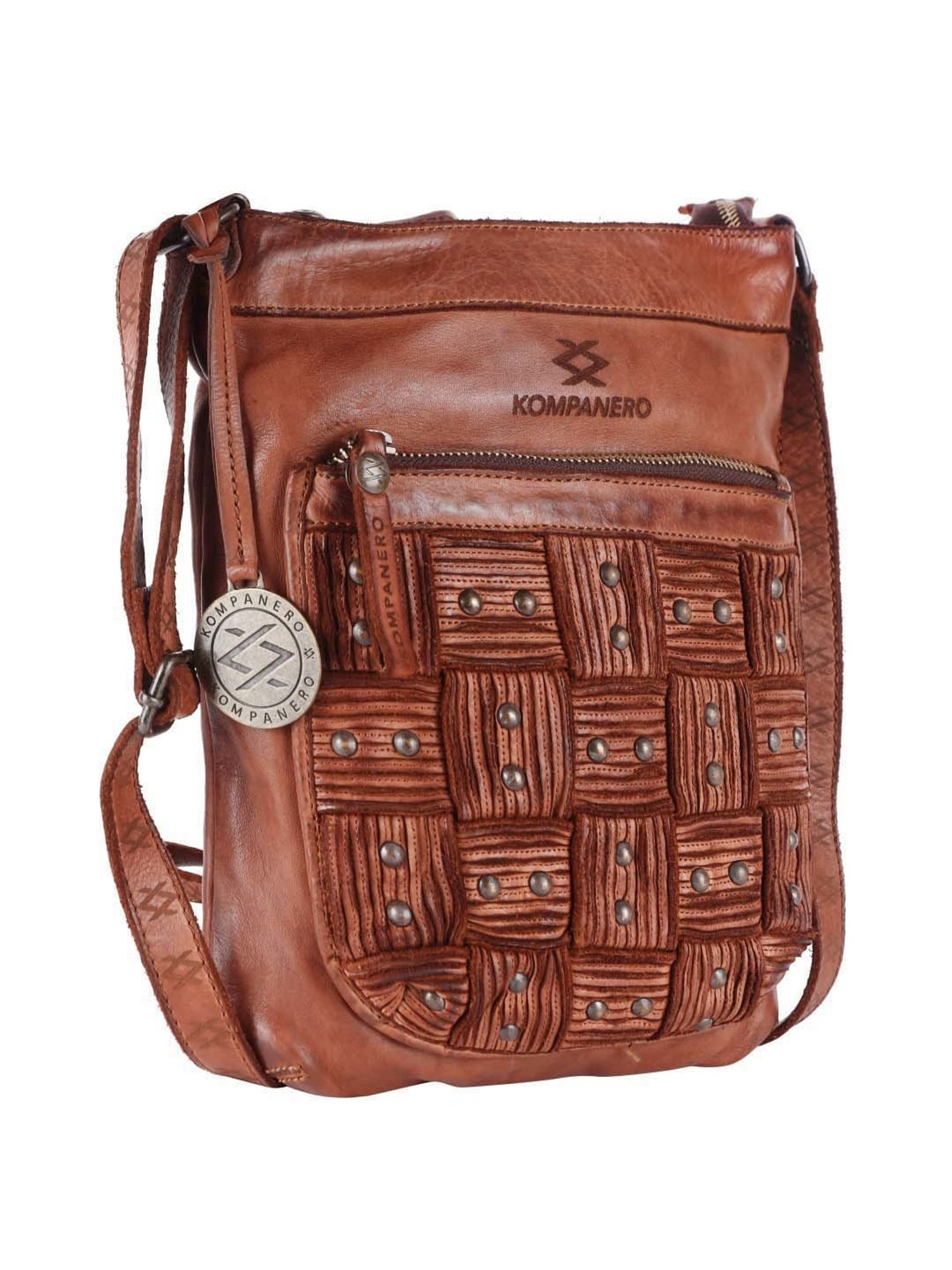 Buy Kompanero Women Brown Hand-held Bag Tan Online @ Best Price in