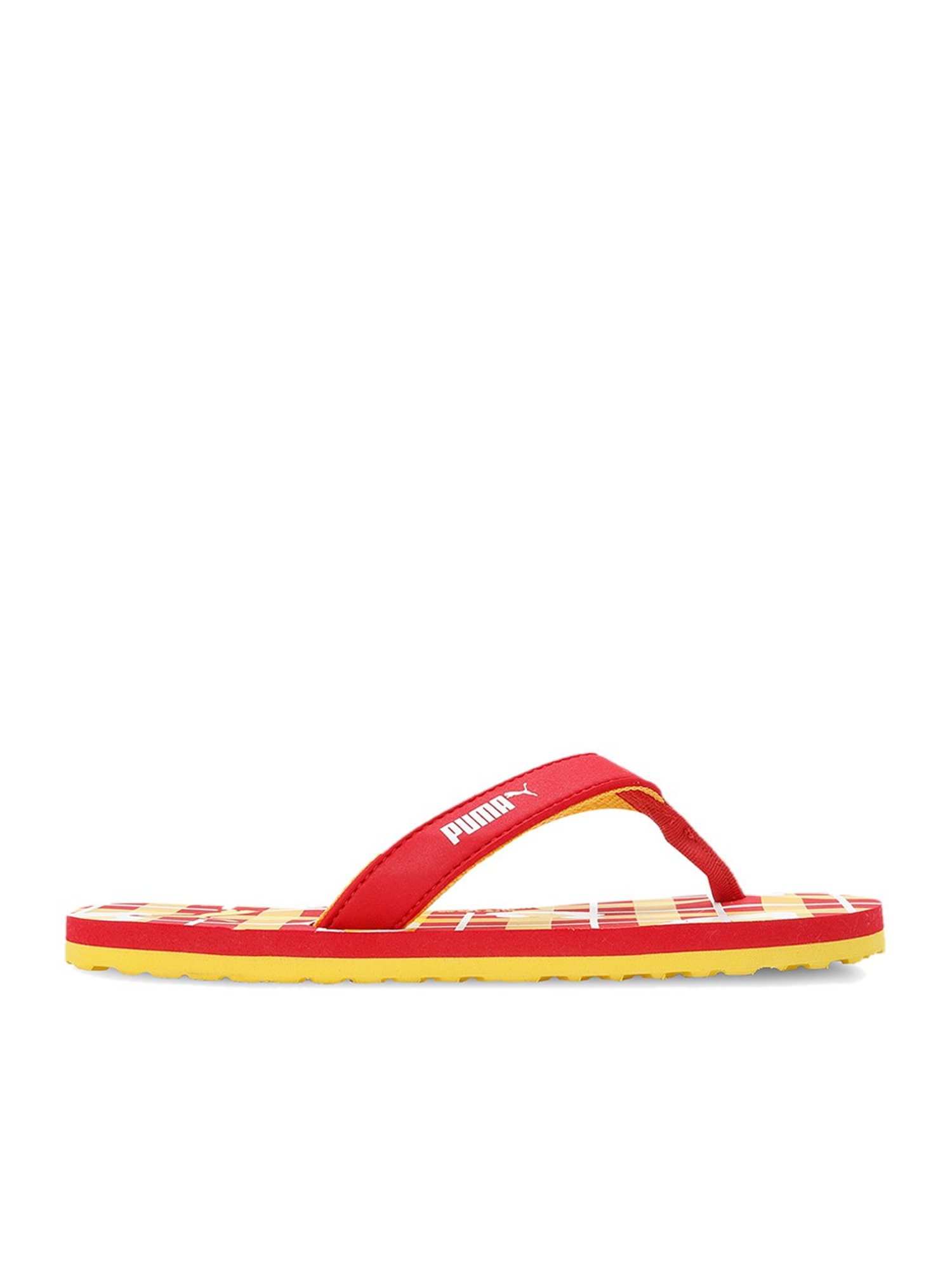 Puma flip hotsell flops red