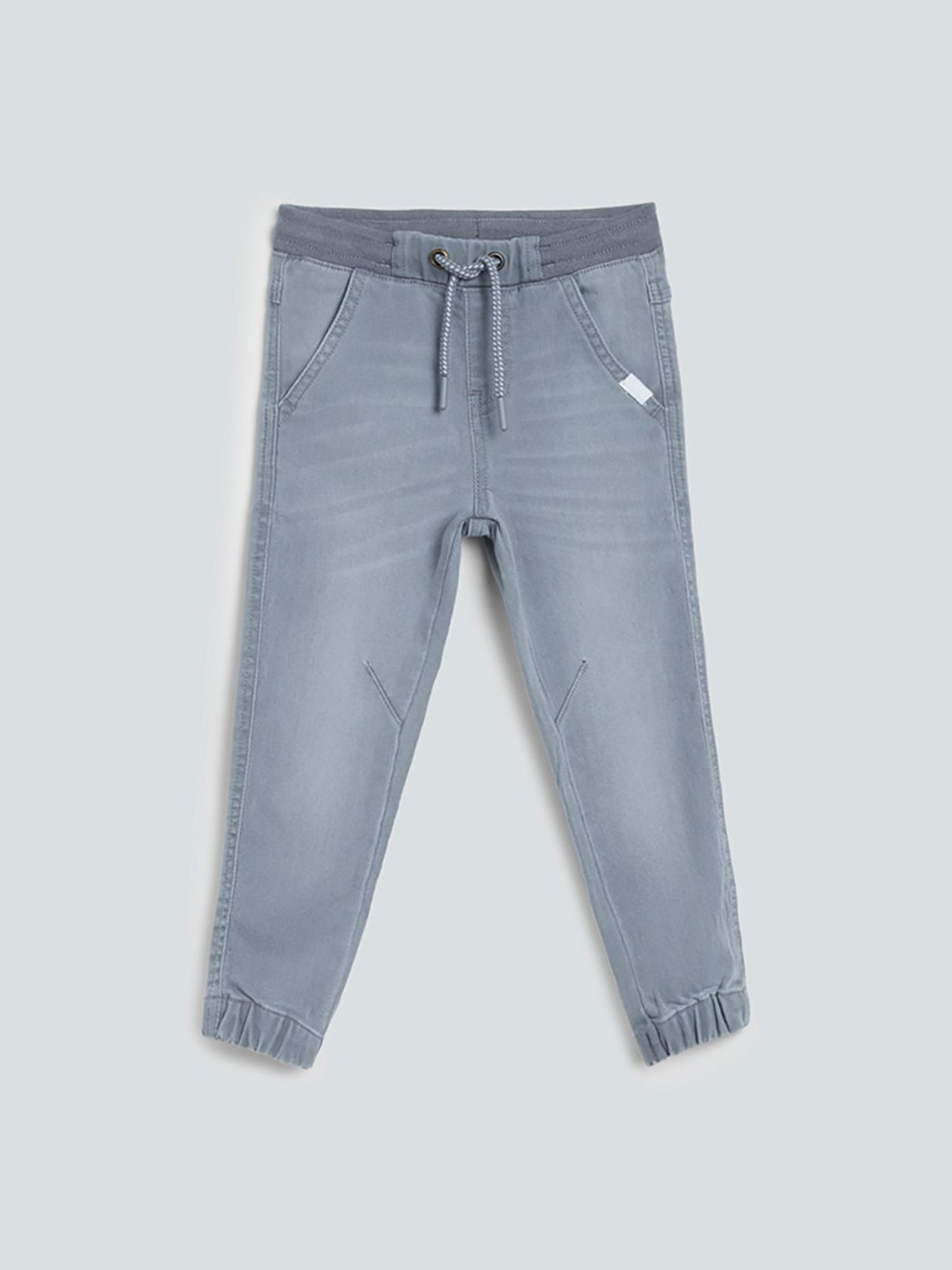 Buy HOP Baby Blue Jogger-Style Jeans from Westside