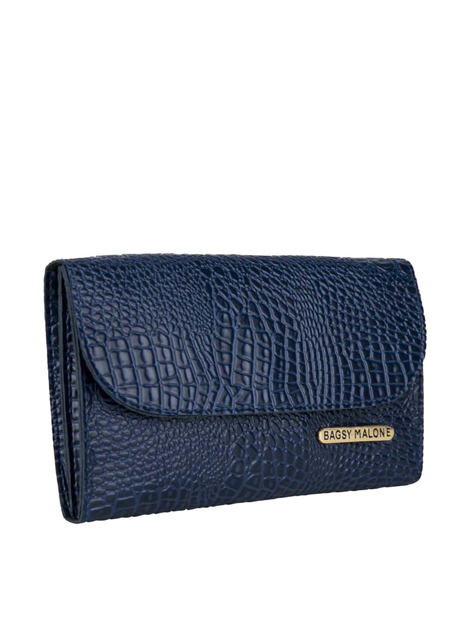 Buy Bagsy Malone Blue Textured Clutch Online At Best Price Tata CLiQ