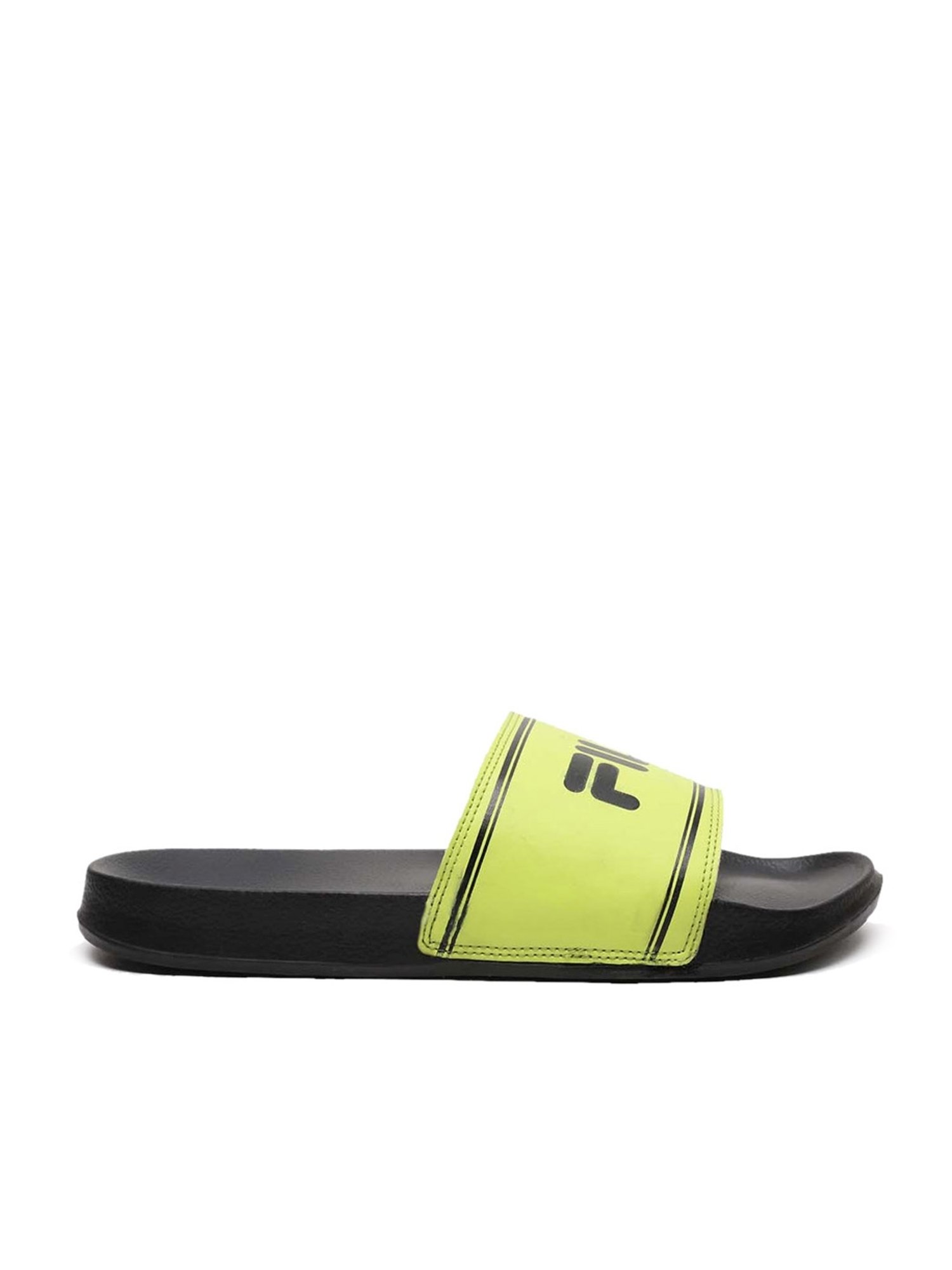 Green fila slides best sale