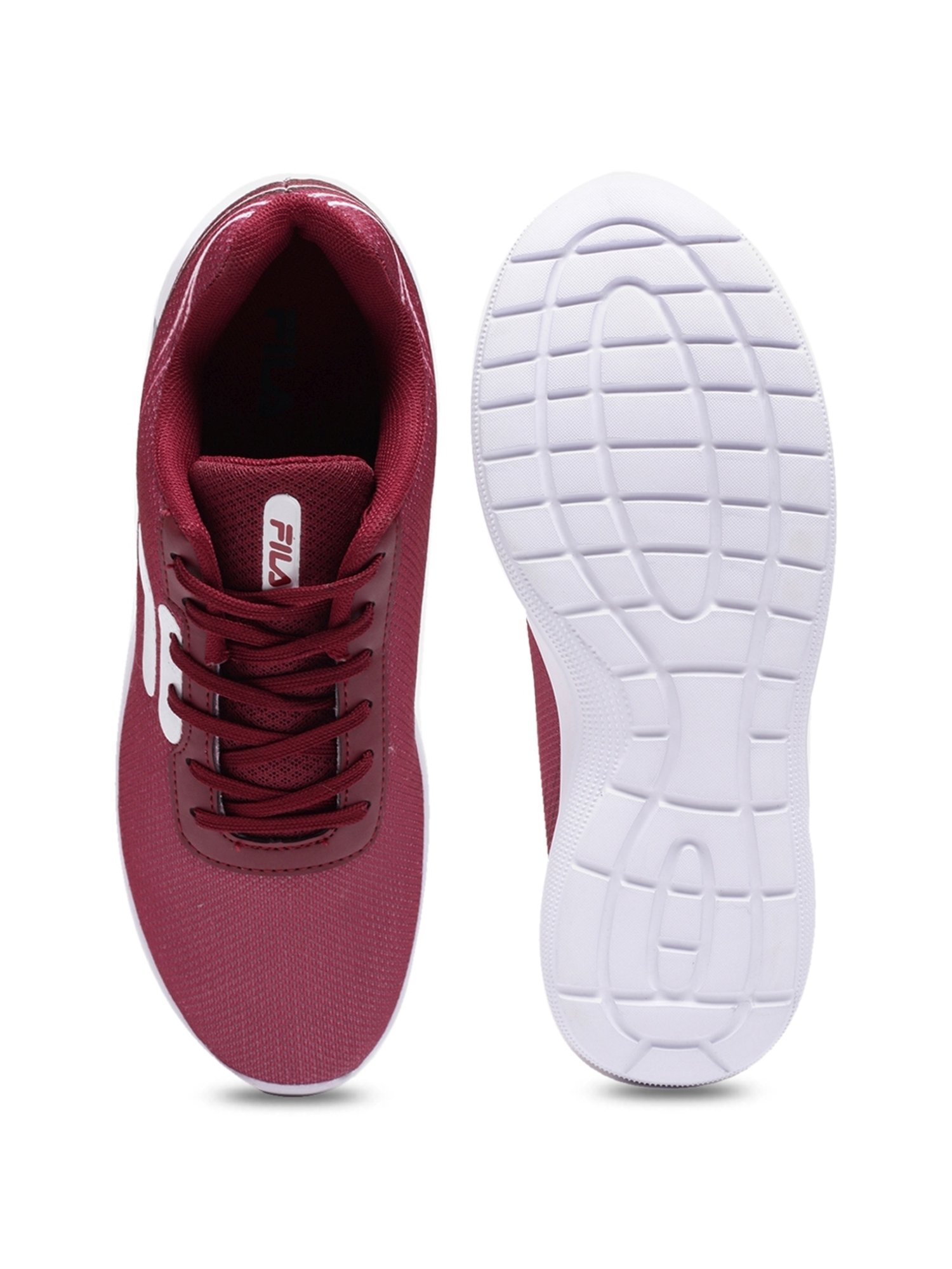 Fila sales shoes maroon