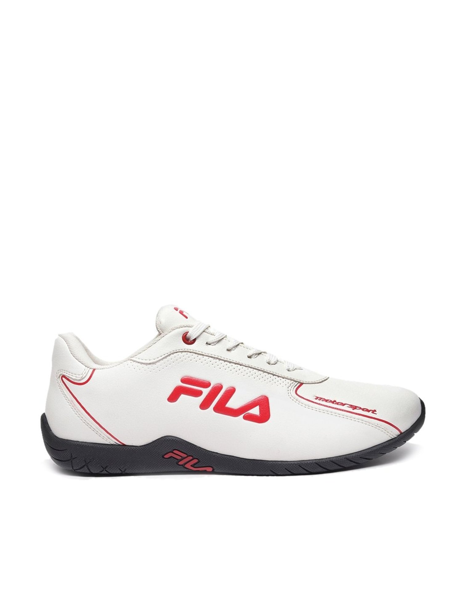 Fila white store shoe price