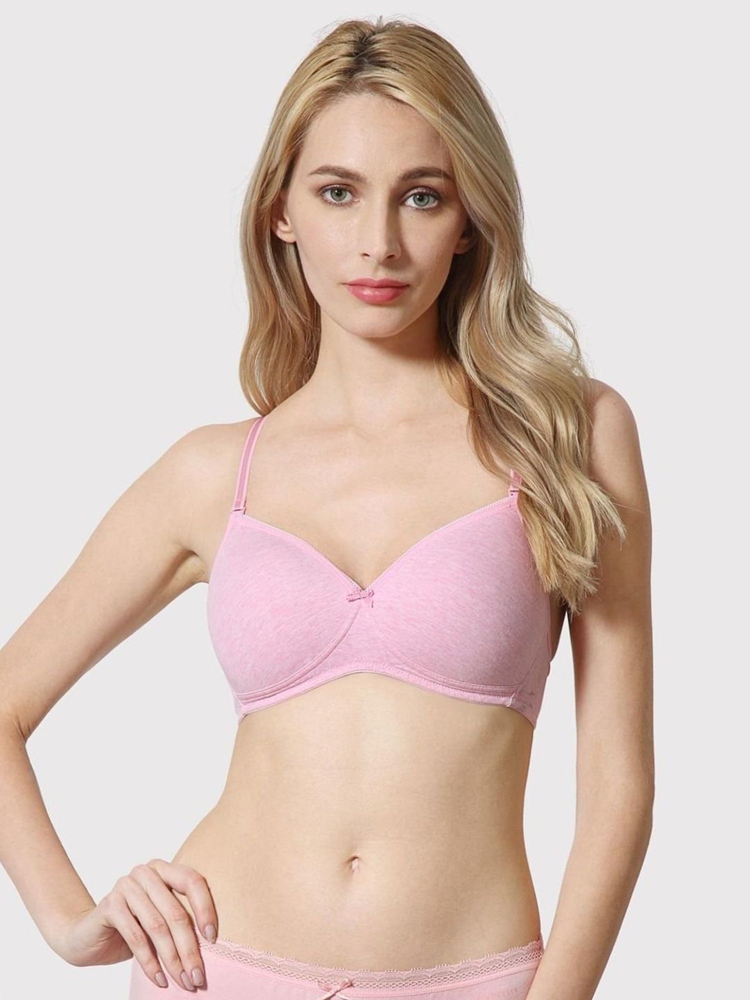 Buy Van Heusen Pink Cotton Full Coverage Bra for Women Online @ Tata CLiQ