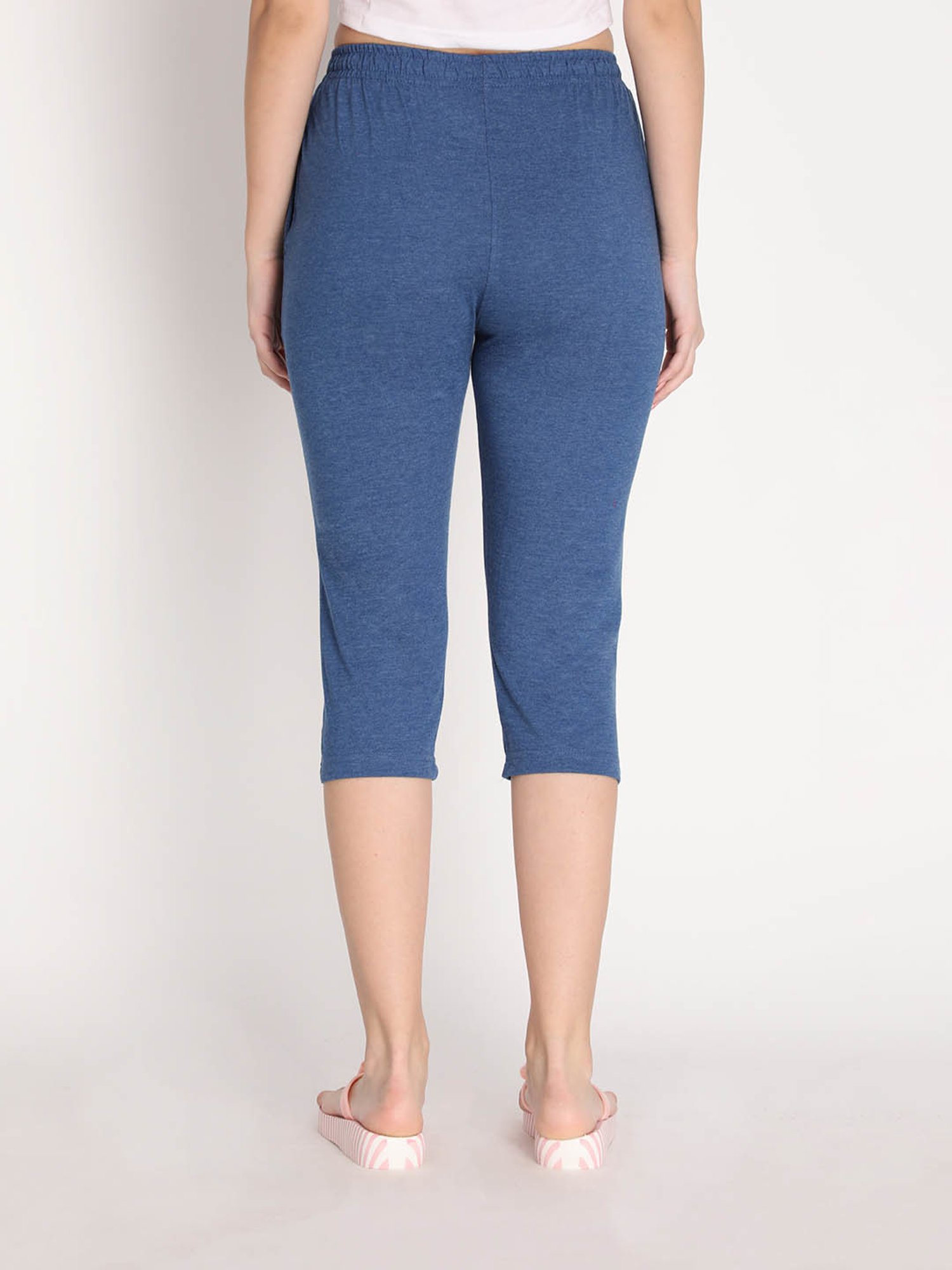 Buy Neva Black Textured Capris for Women Online @ Tata CLiQ