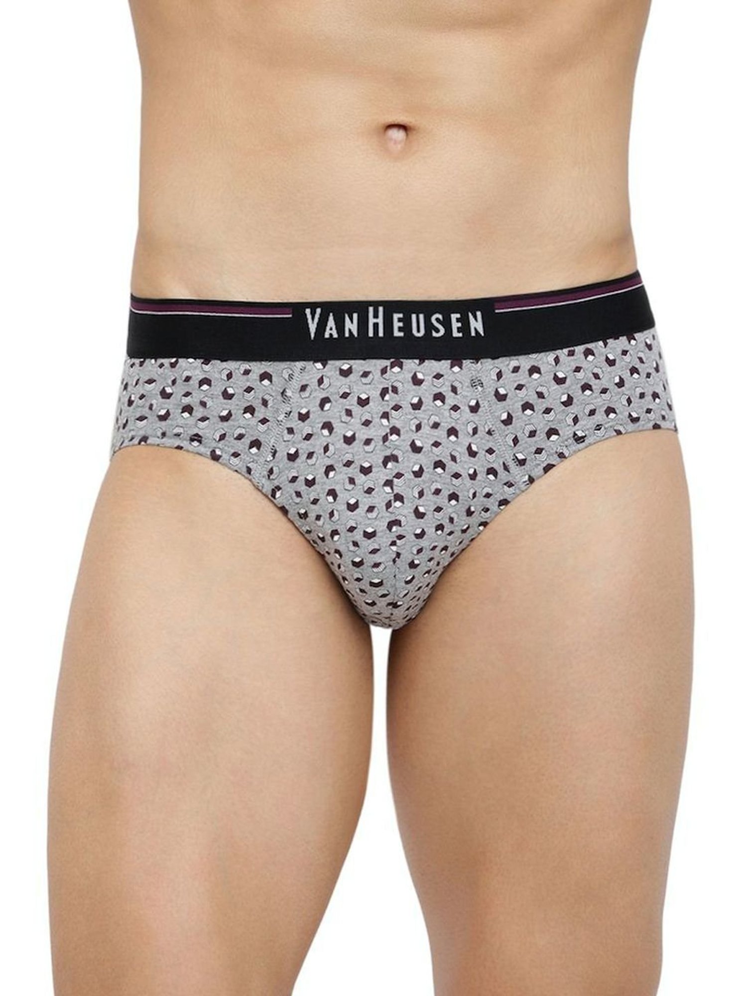Buy Van Heusen Multi Cotton Regular Fit Printed Briefs - Pack Of 3 for Mens  Online @ Tata CLiQ