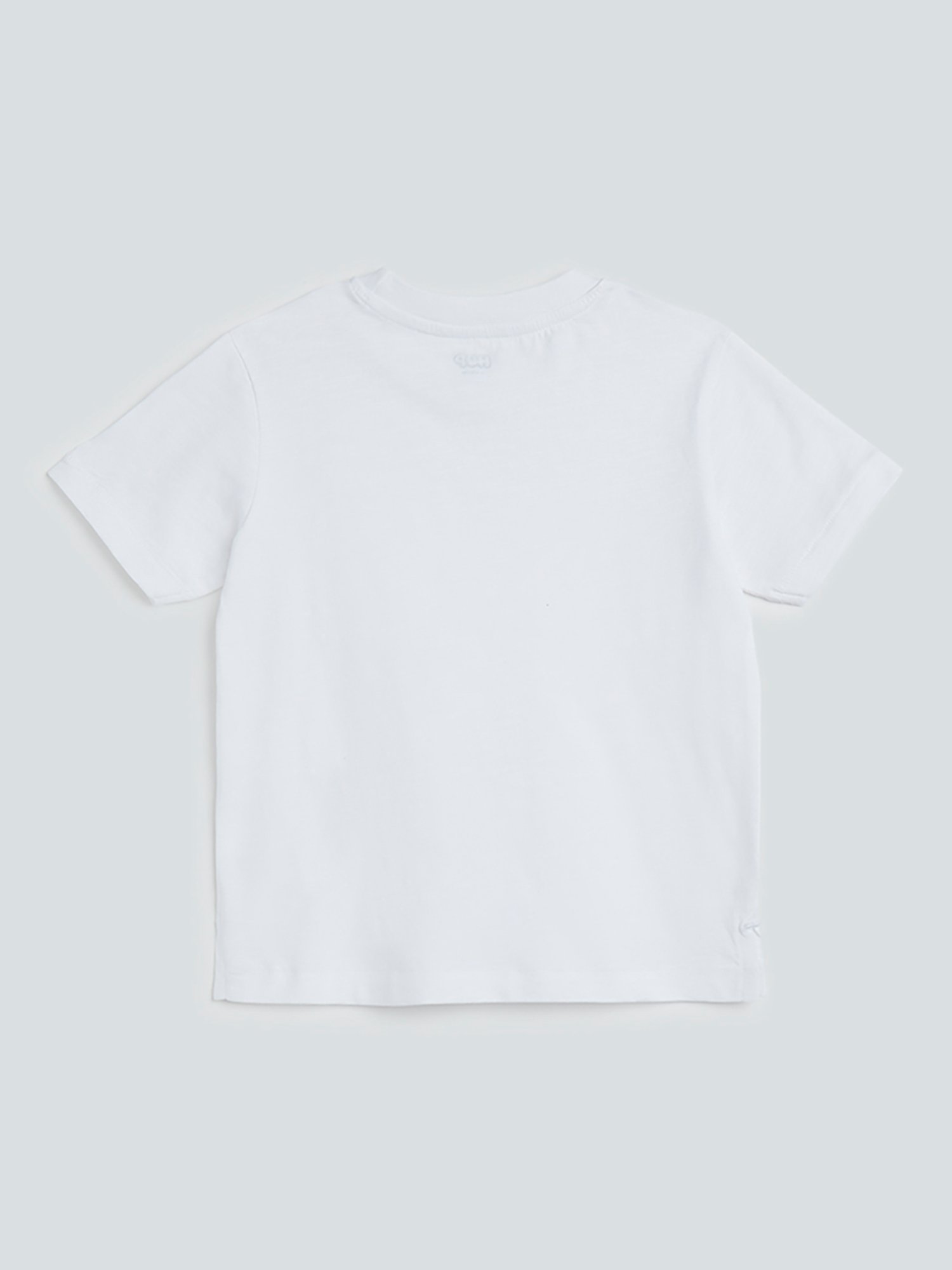 Plain white outlet t shirt kids