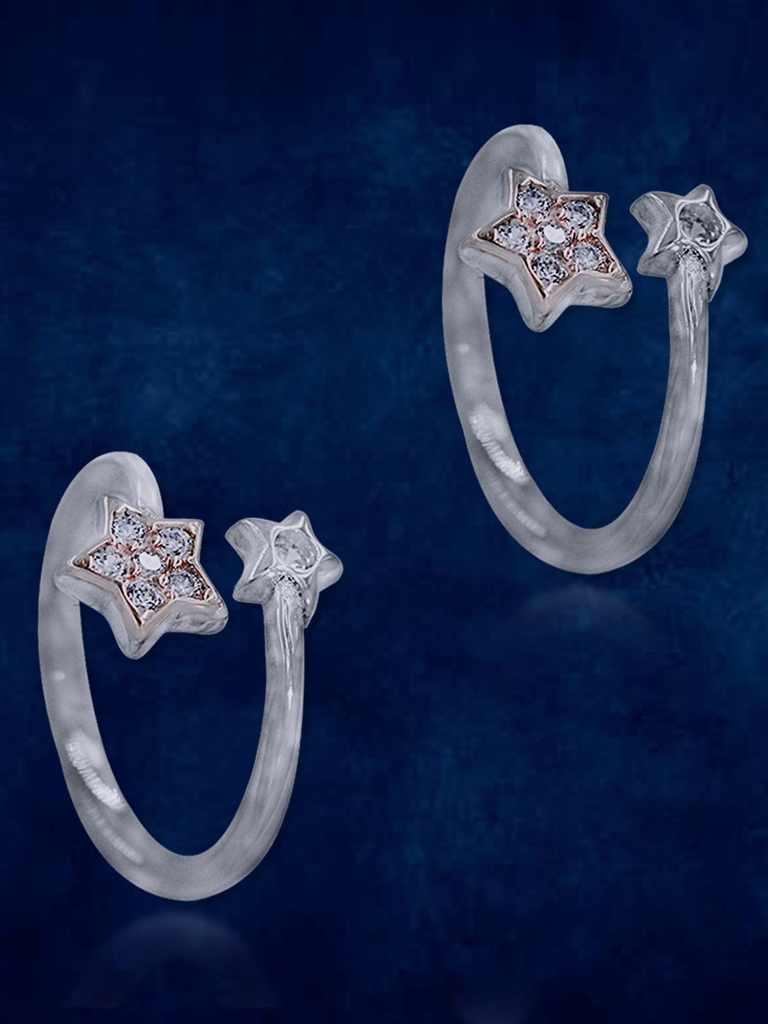 Silver Toe Ring, Silver Star Toe Ring, Star Toe Jewellery