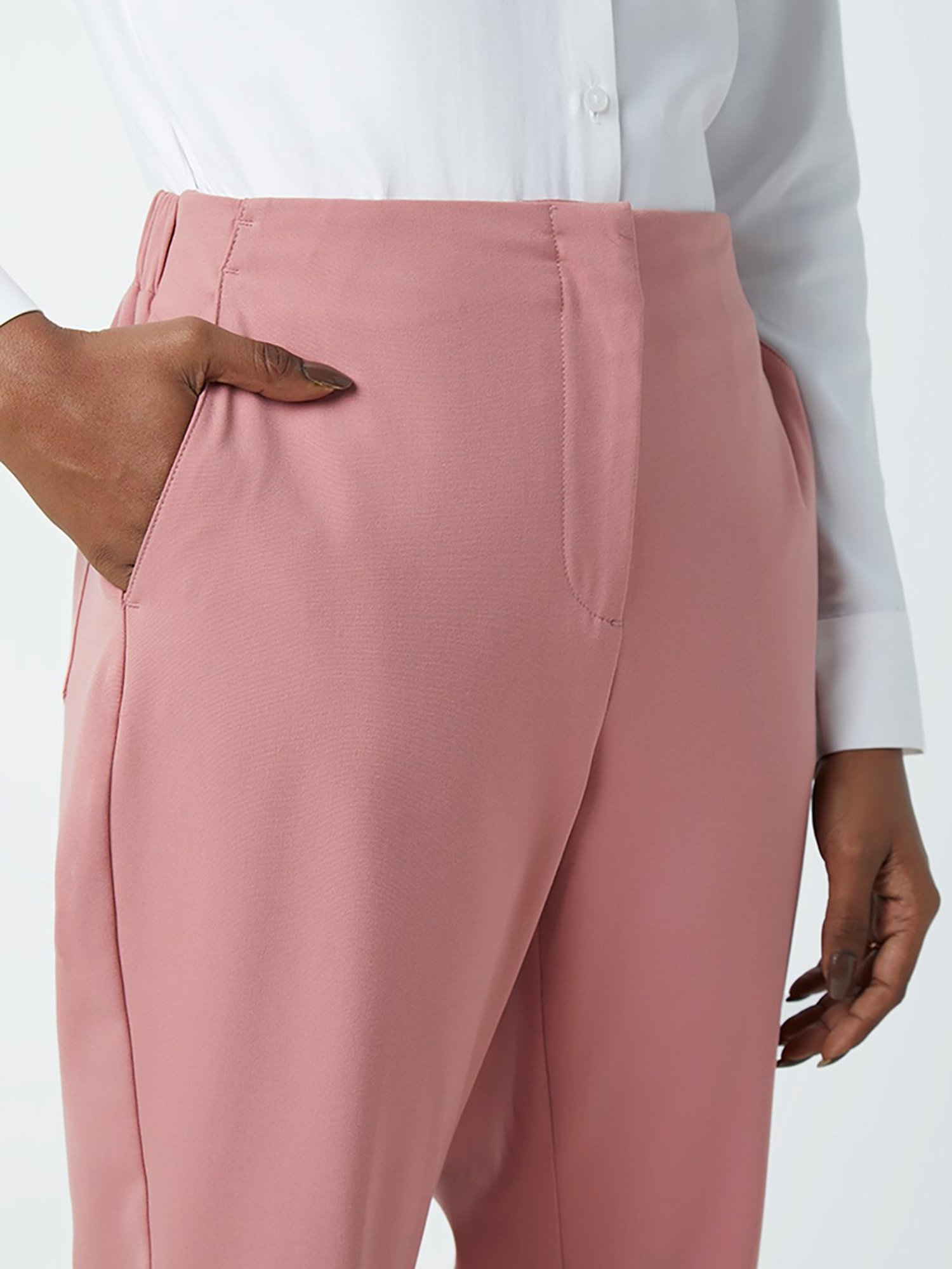 Topshop low rise casual cargo pants with fold over waistband detail in  bright pink | ASOS