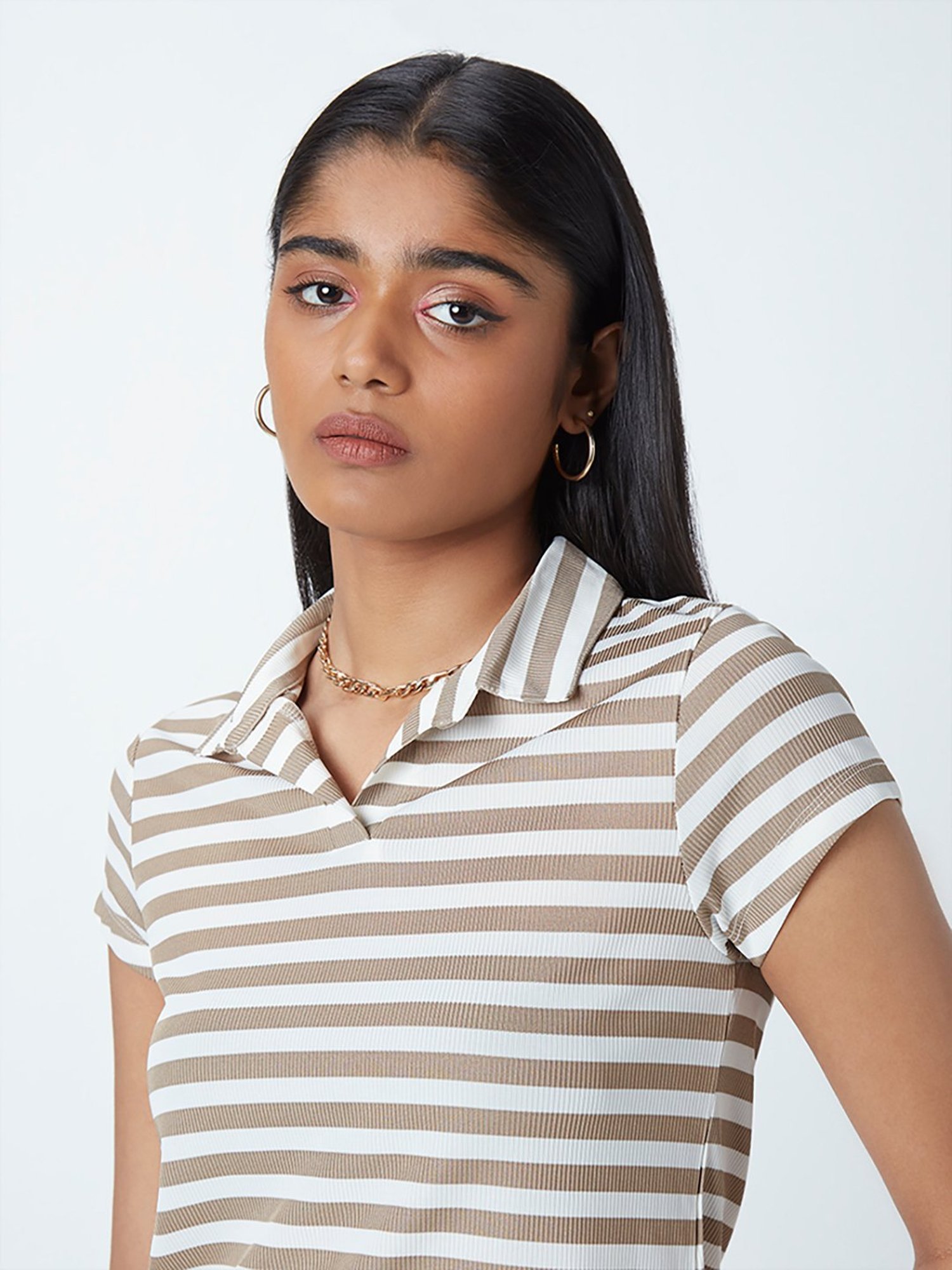 Striped polo shop t shirts women's