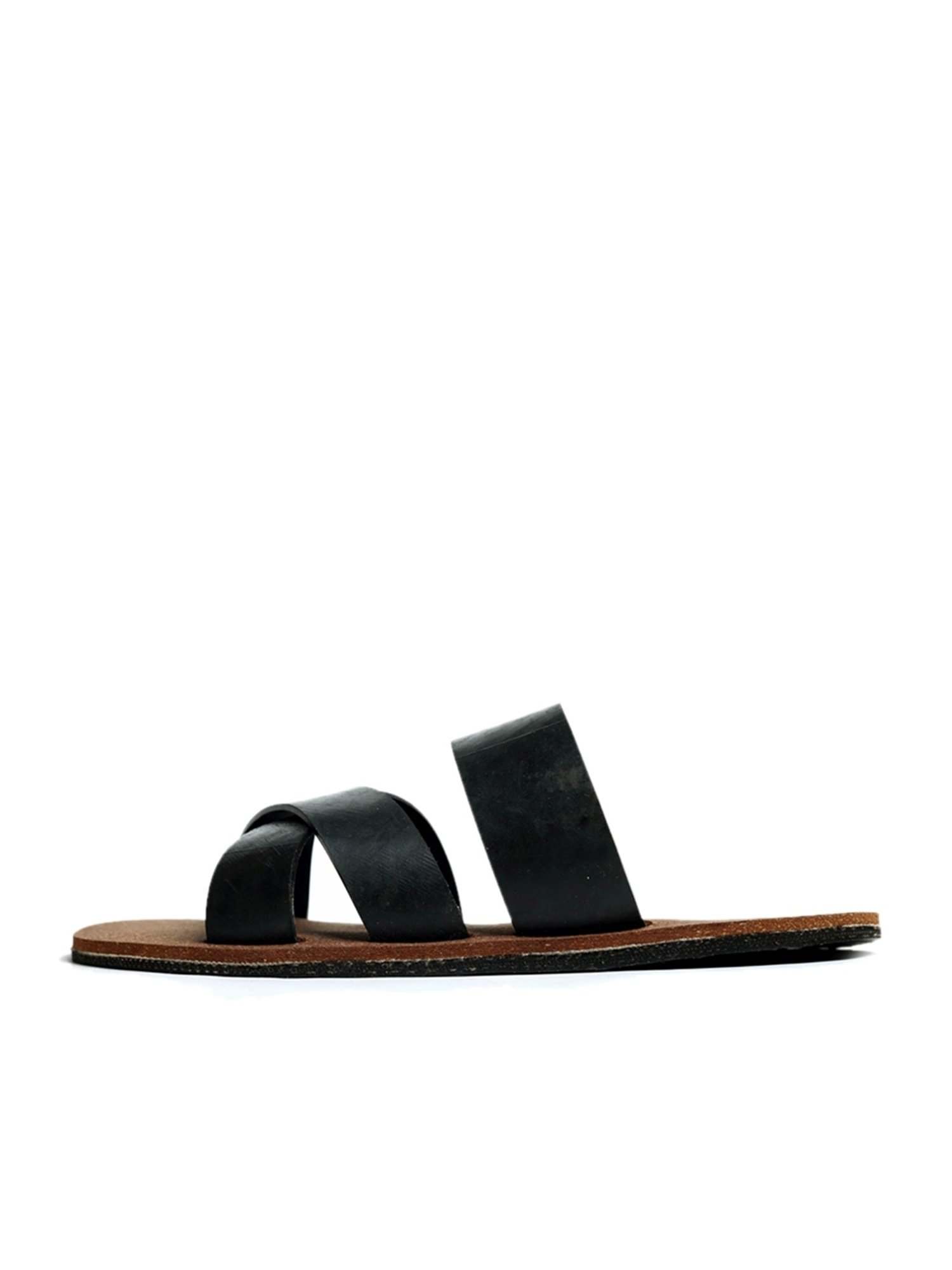 Buy Black Sandals for Men by PAADUKS Online