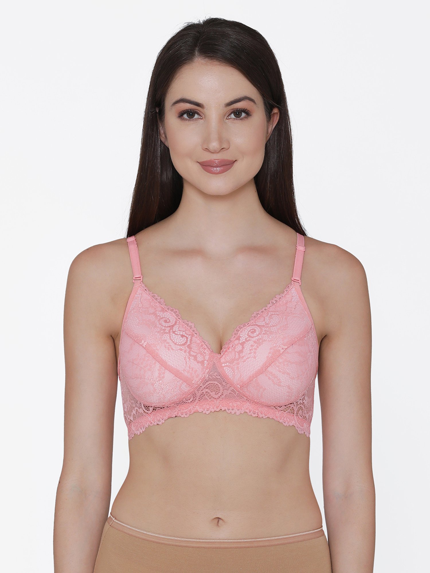 Buy Clovia Pink Full Coverage Racerback Padded Beginner Bra for Women's  Online @ Tata CLiQ